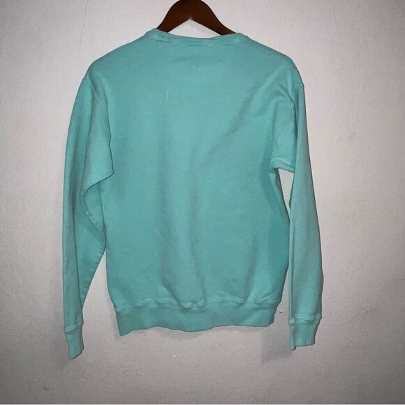 Women's Comfort Wash Hot Springs Arkansas Aqua Blue Crewneck Sweatshirt - Picture 4 of 6